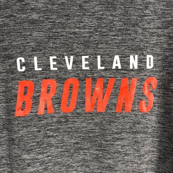 NFL MSX by Michael Strahan Heathered Gray Browns Performance Long Sleeve Tee - Picture 2 of 7